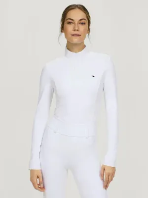 Polo de concours hiver Verona manches longues blanc - TOMMY HILFIGER Polo de concours hiver Verona manches longues blanc - TOMMY HILFIGER