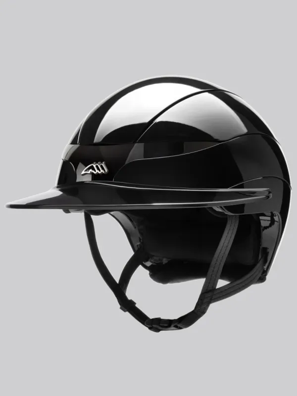 Casque Xanto Lucido logo sun visor noir - EQUILINE