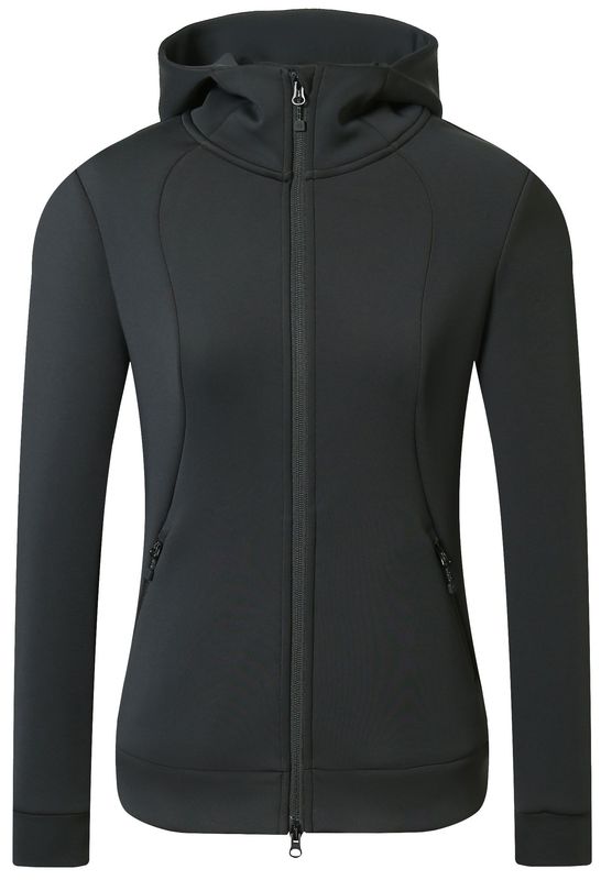 Sweat noir à capuche - Covalliero