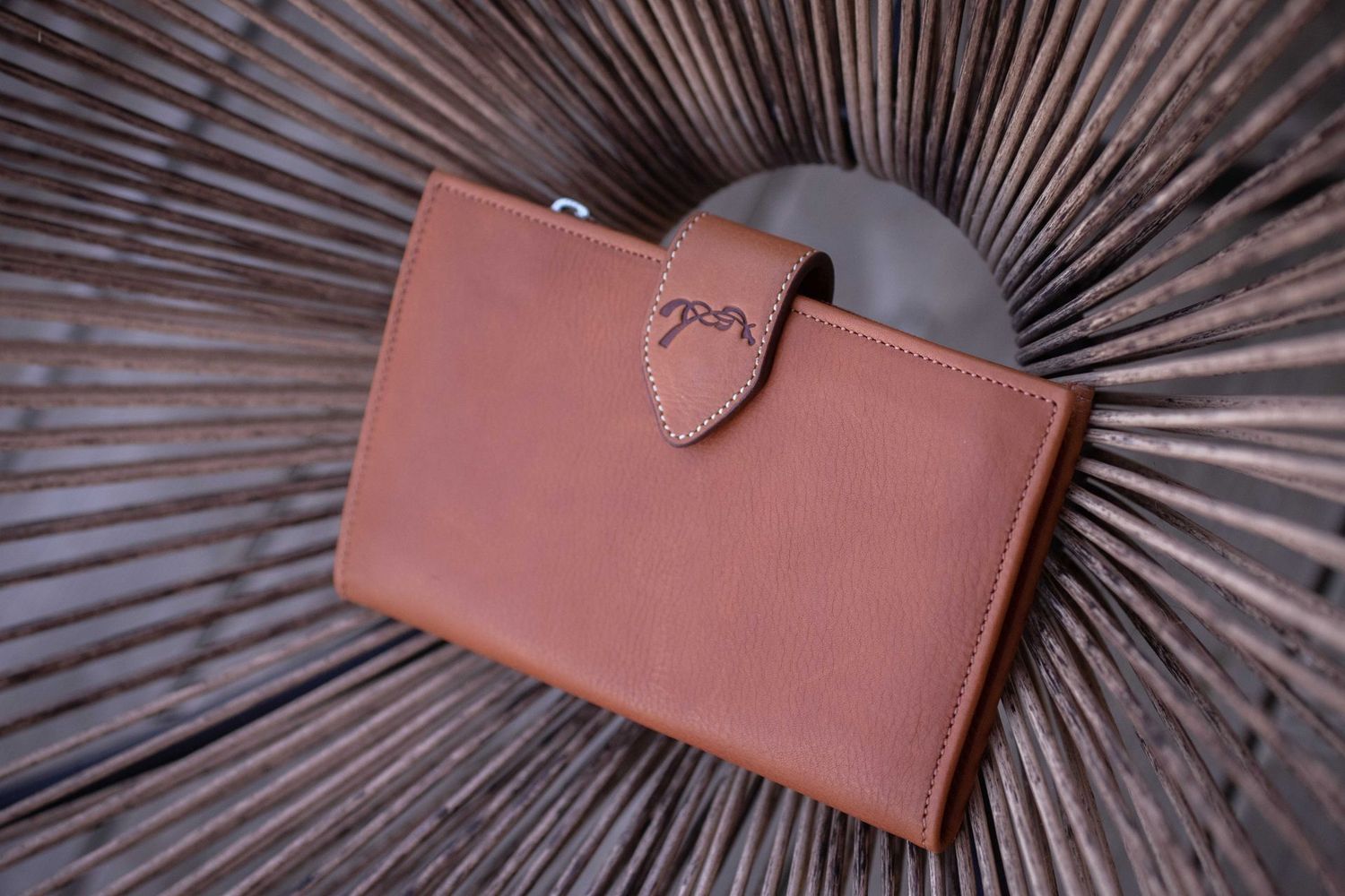 Portefeuille Bertille Cognac - Pénélope LEPREVOST Portefeuille Bertille Cognac - Pénélope LEPREVOST