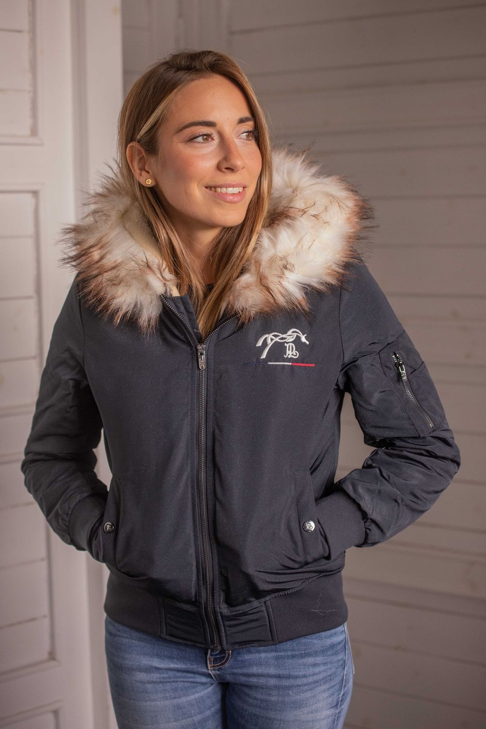 Bombers Lyon glitter marine - Pénélope LEPREVOST Bombers Lyon glitter marine - Pénélope LEPREVOST