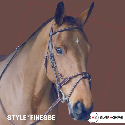 Bridon Finesse Marron Nut Full - Silver Crown Bridon Finesse Marron Nut Full - Silver Crown