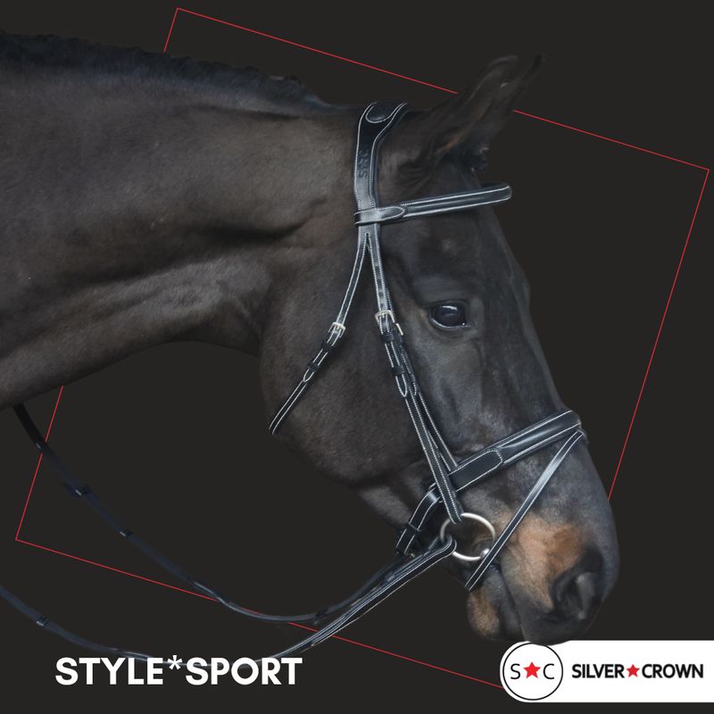 Bridon Sport Noir Full - Silver Crown