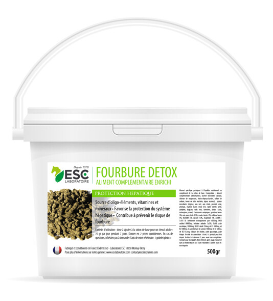 Fourbure Detox - Enrichi à base de plantes drainantes 500g - ESC Laboratoire