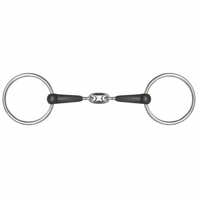 Mors en caoutchouc double brisure