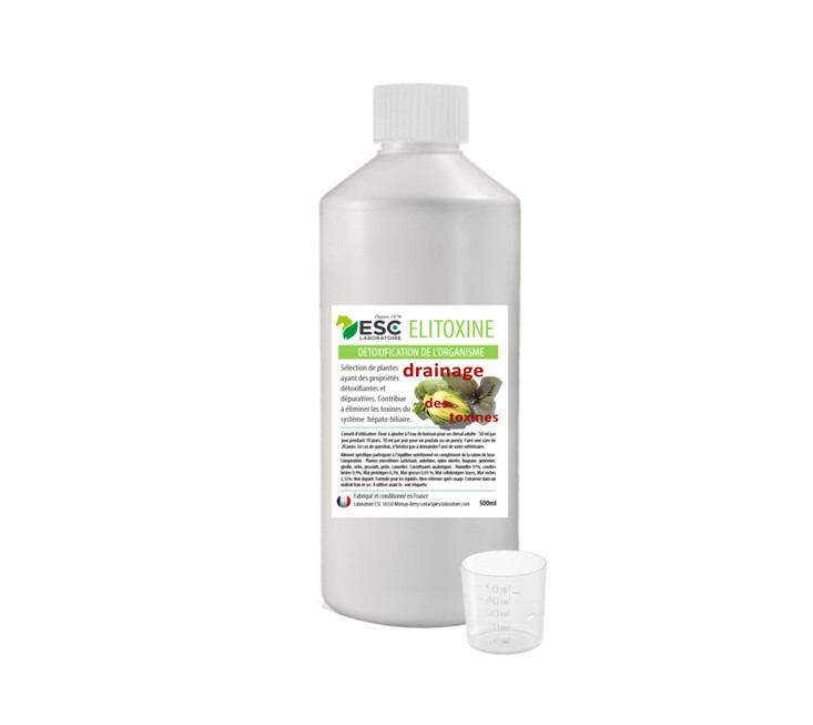 Elitoxine - Drainage détox - 500 ml - ESC Laboratoire Elitoxine - Drainage détox - 500 ml - ESC Laboratoire