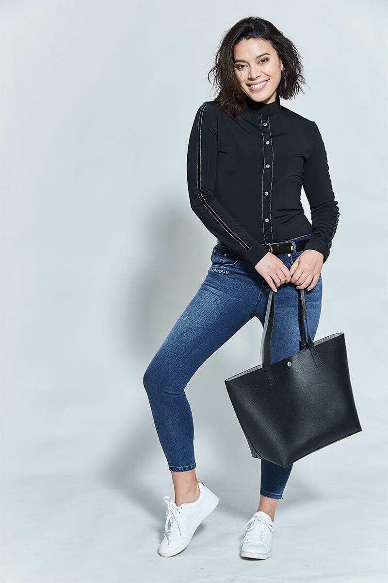 Chemise noire PAULINE S - HARCOUR Chemise noire PAULINE S - HARCOUR