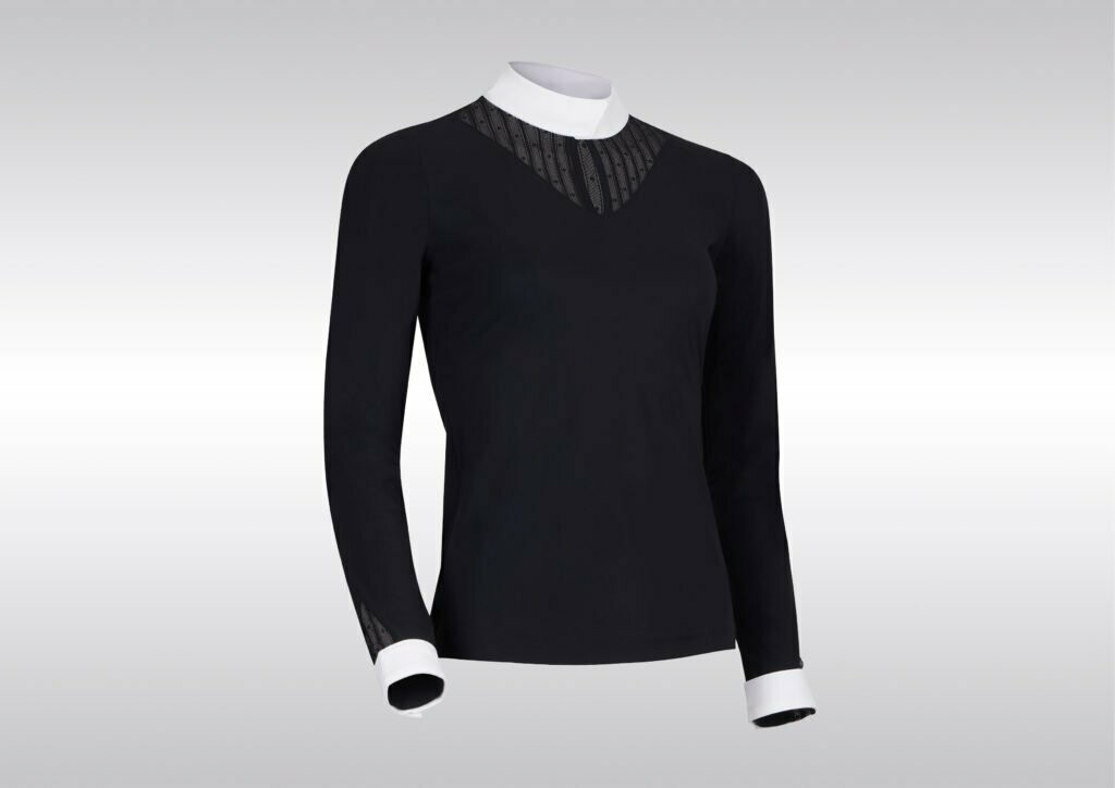 Polo Béatrice noir - SAMSHIELD