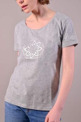 Tee shirt Tanya Gris chiné L - HARCOUR Tee shirt Tanya Gris chiné L - HARCOUR