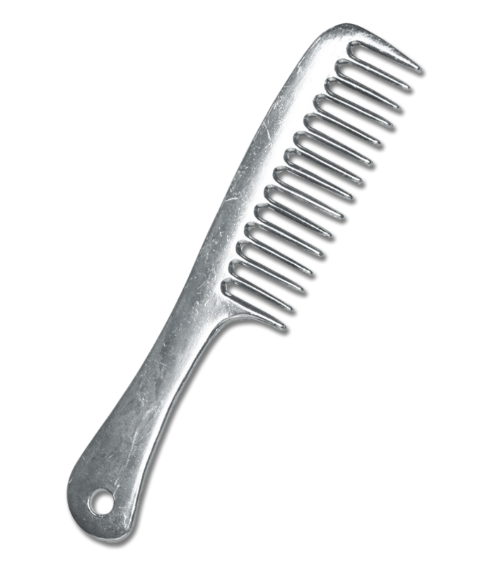 Peigne métal avec manche - Waldhausen