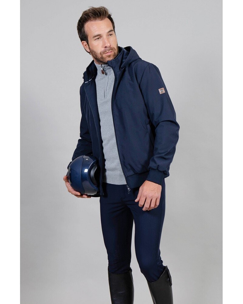 Softshell junior Homme Marine - HARCOUR Softshell junior Homme Marine - HARCOUR