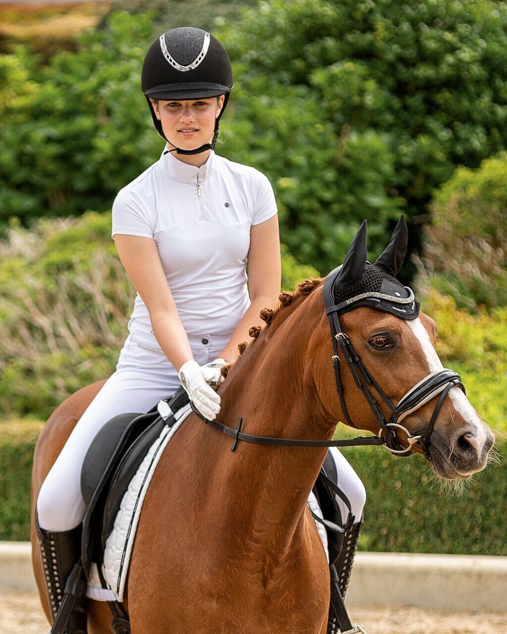 Polo de concours "Celesta" Junior blanc