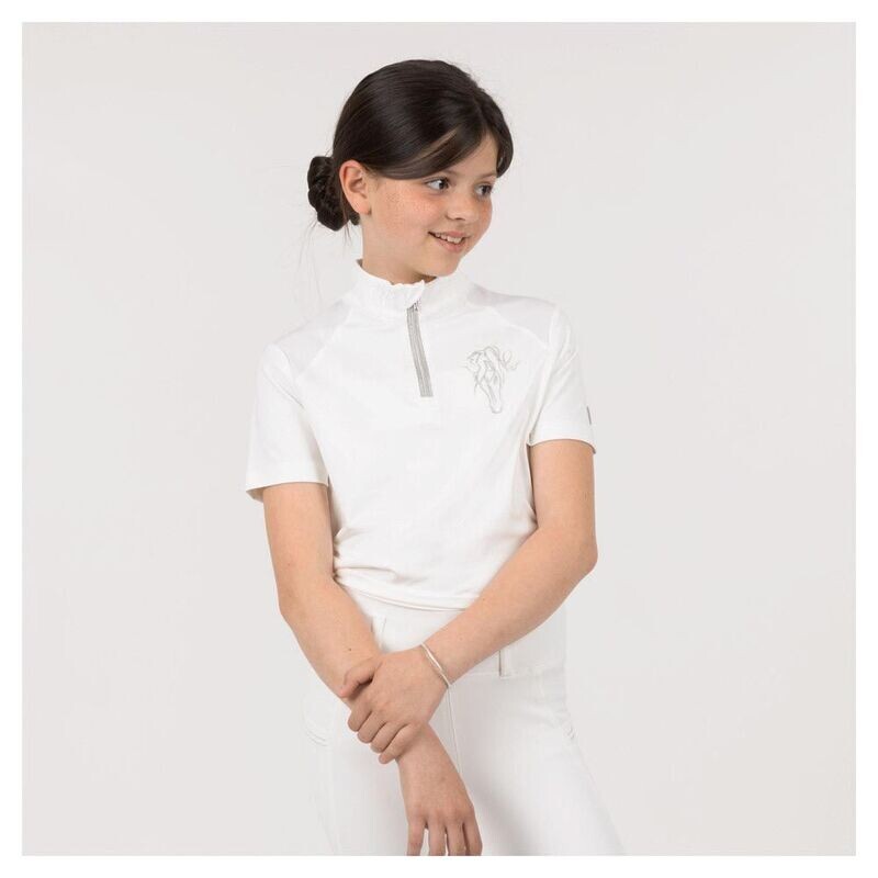 Polo de concours Cathy Junior Blanc - BR