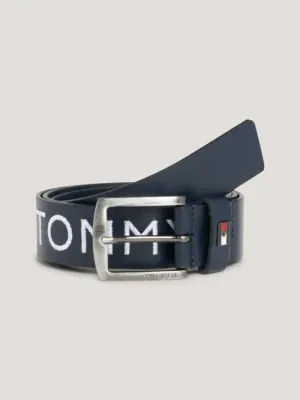 Ceinture Palermo simili Cuir marine - Tommy Hilfiger Ceinture Palermo simili Cuir marine - Tommy Hilfiger