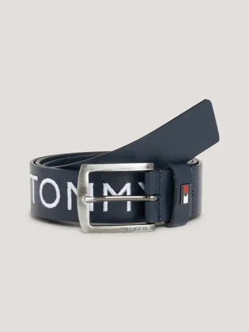 Ceinture Palermo simili Cuir marine - Tommy Hilfiger Ceinture Palermo simili Cuir marine - Tommy Hilfiger