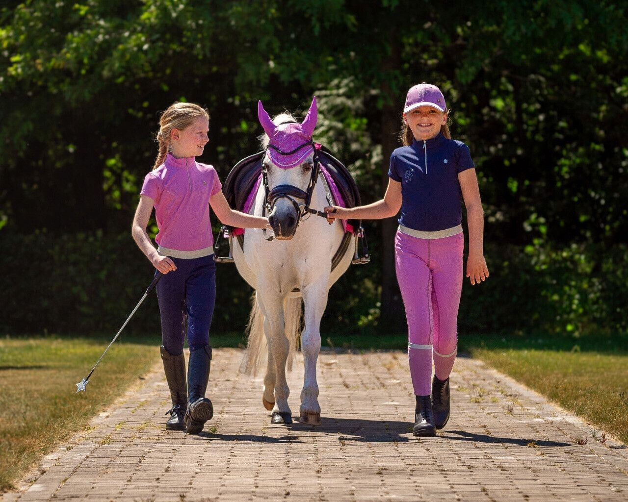 Polo de sport Gwenn Enfant rose 4 ans - QHP
