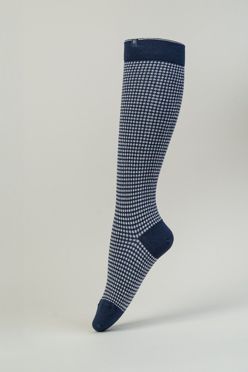 Chaussettes Spiral marine - HARCOUR Chaussettes Spiral marine - HARCOUR