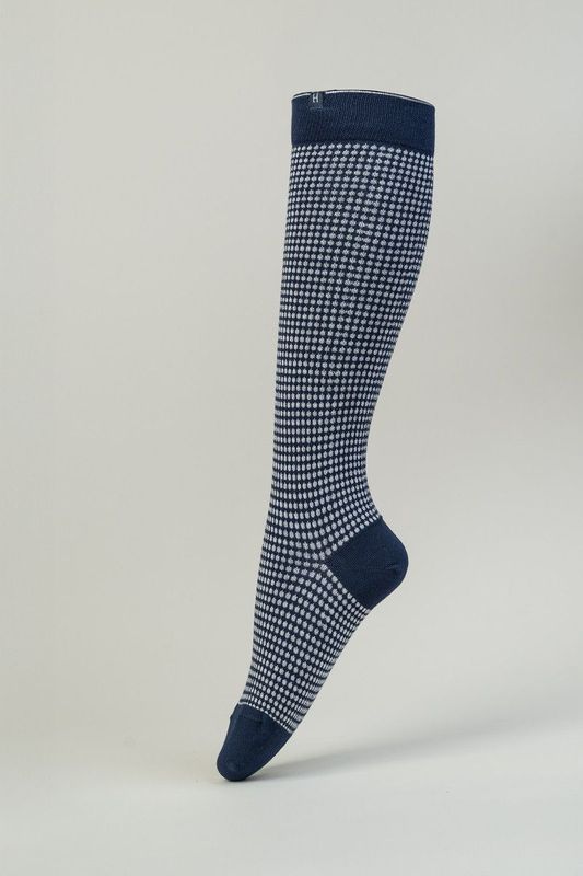 Chaussettes Spiral marine - HARCOUR Chaussettes Spiral marine - HARCOUR