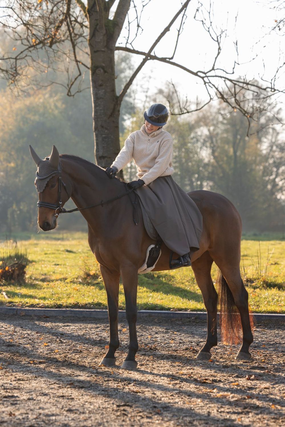 Jupe d'équitation thermique noir - COVALLIERO Jupe d'équitation thermique noir - COVALLIERO