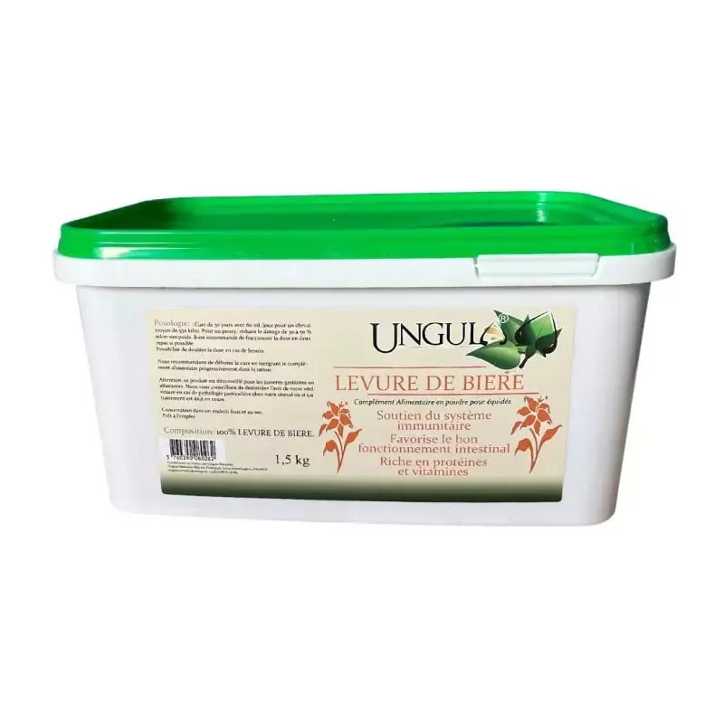 Levure de bière 1.5kg - UNGULA NATURALIS Levure de bière 1.5kg - UNGULA NATURALIS
