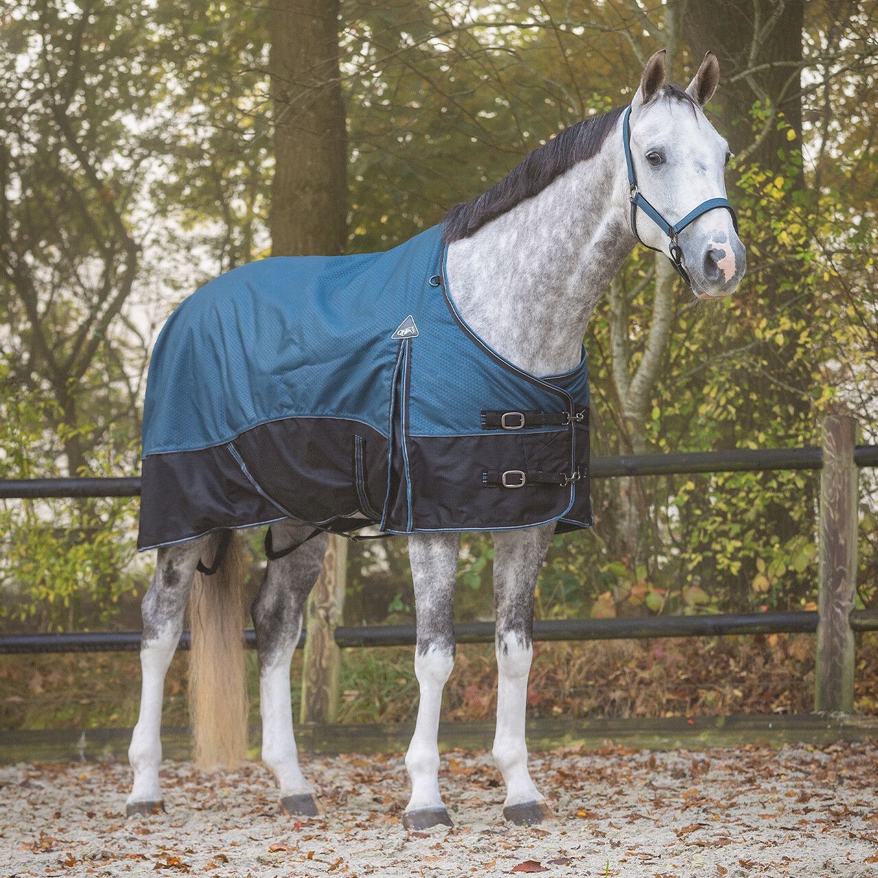Couverture turnout collection Mystic Blue 1200D/50gr - QHP Couverture turnout collection Mystic Blue 1200D/50gr - QHP