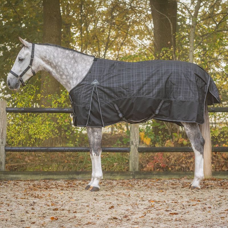 Couverture turnout collection Midnight cheval 1200D/150gr - QHP Couverture turnout collection Midnight cheval 1200D/150gr - QHP