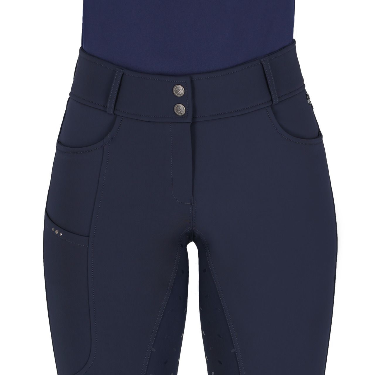 Pantalon d'équitation Lymee softshell full grip - QHP Pantalon d'équitation Lymee softshell full grip - QHP