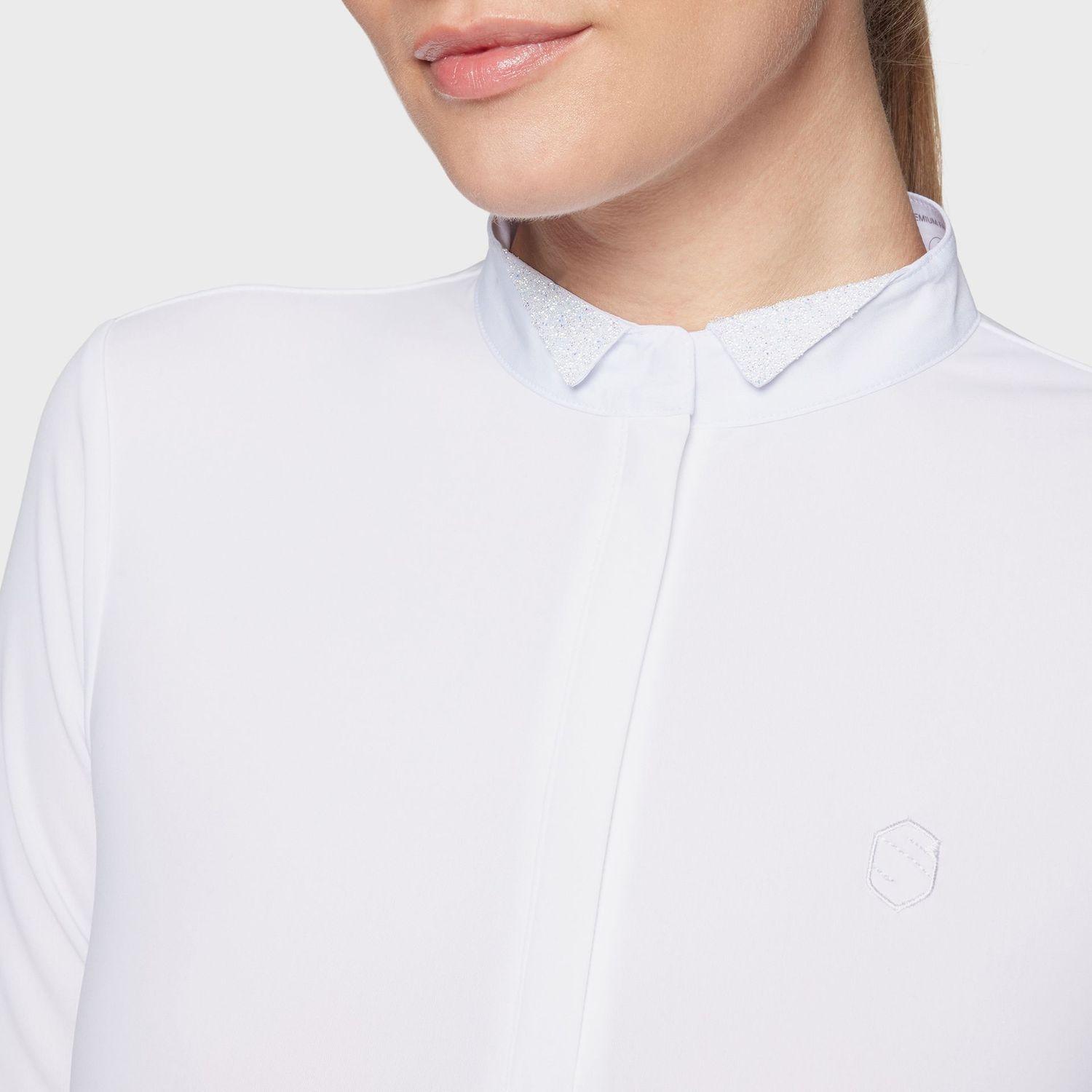 Polo de concours Ornella blanc - SAMSHIELD Polo de concours Ornella blanc - SAMSHIELD