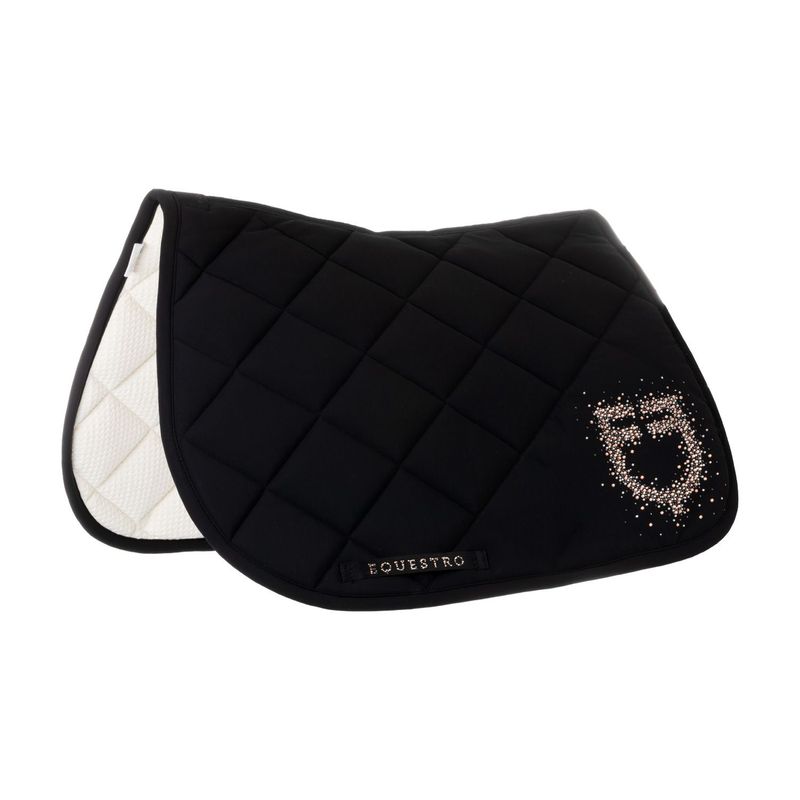 Tapis noir Logo strass Full série limitée - EQUESTRO Tapis noir Logo strass Full série limitée - EQUESTRO
