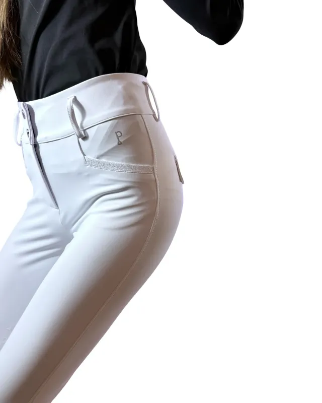 Pantalon Mimour knee grip blanc - TRIPLE Pantalon Mimour knee grip blanc - TRIPLE