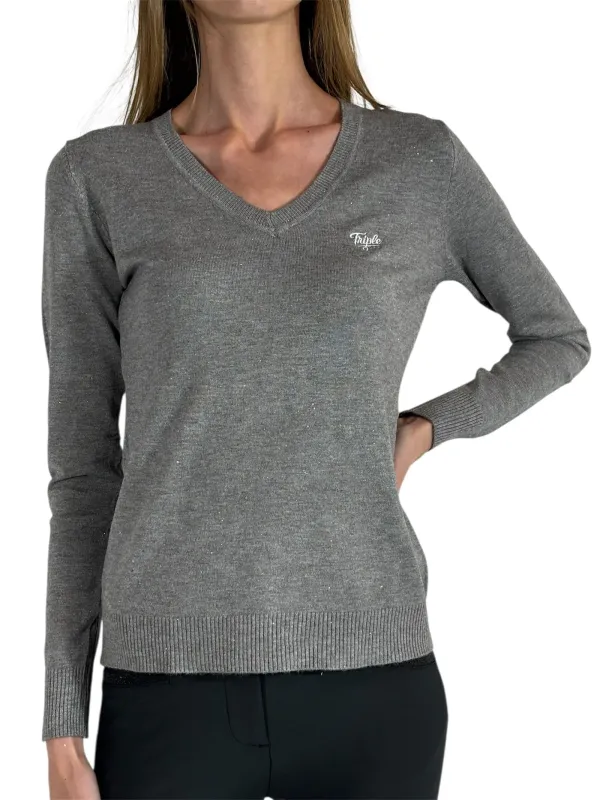 Pull Glitter gris S/M - TRIPLE