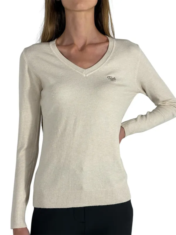 Pull Glitter beige M/L - TRIPLE Pull Glitter beige M/L - TRIPLE
