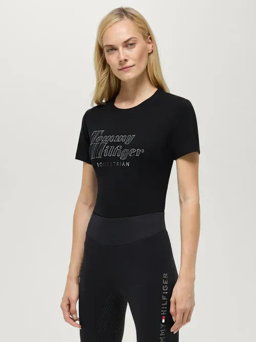 Tee shirt Malibu à strass noir - Tommy hilfiger Tee shirt Malibu à strass noir - Tommy hilfiger