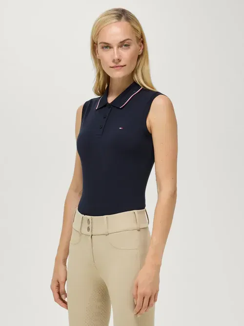 Polo sans manche Cordova marine -Tommy Hilfiger