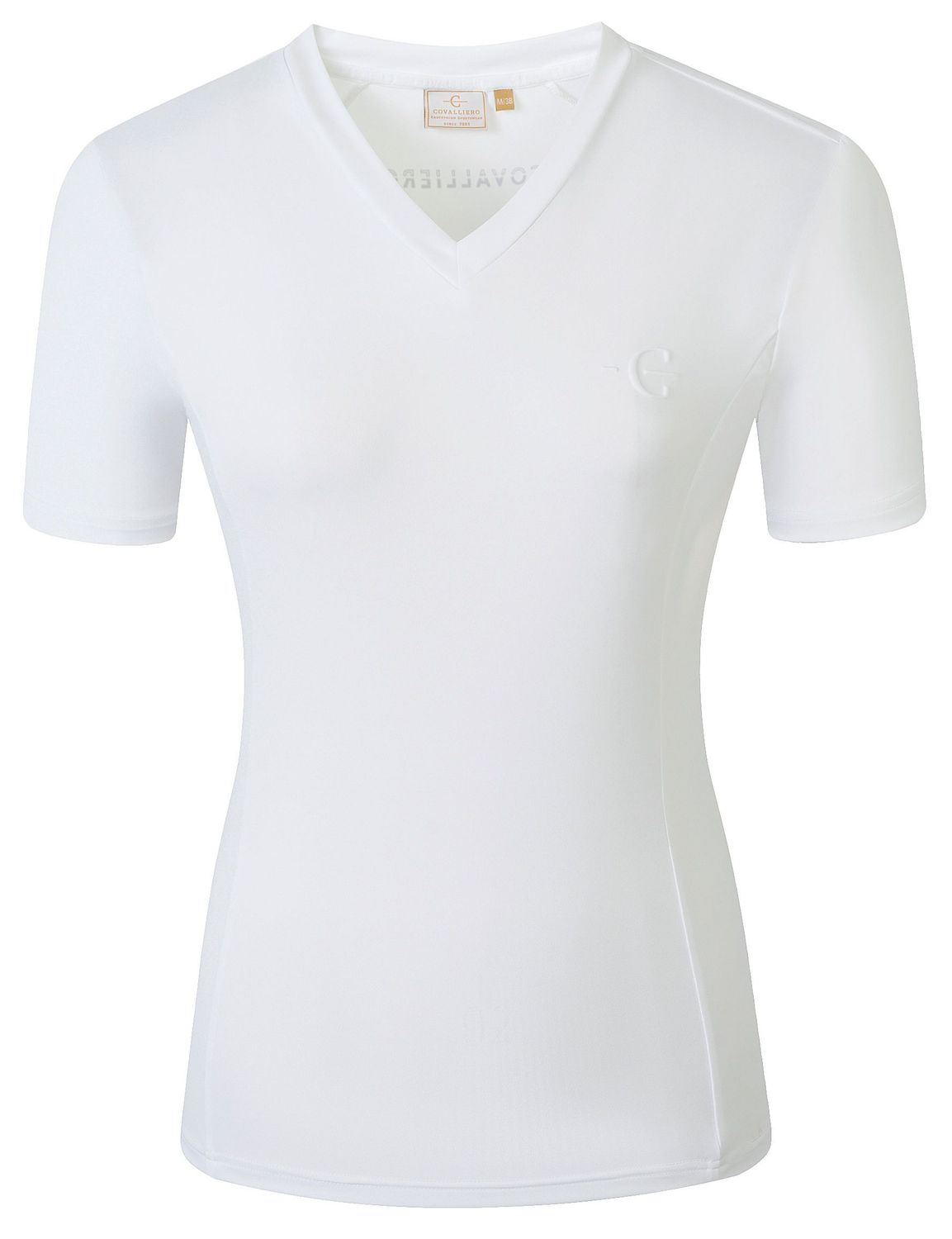 Tee shirt  en V blanc - Covalliero