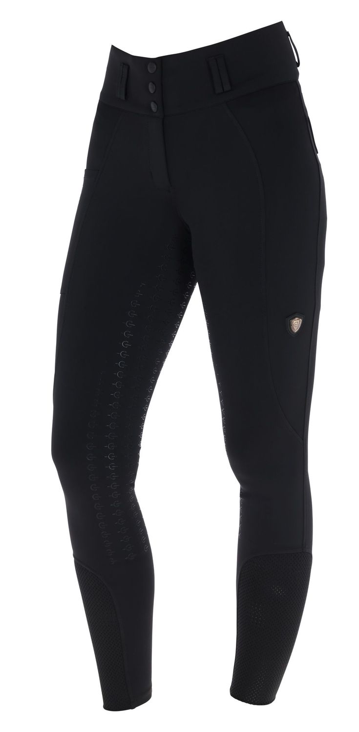 Pantalon taille haute noir full grip - COVALLIERO