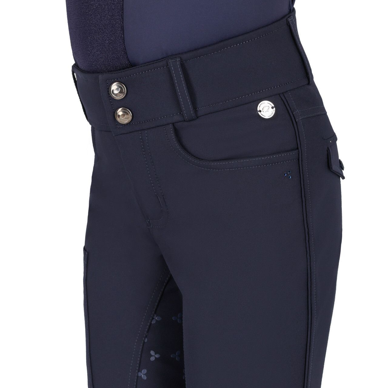 Pantalon Aubree Junior marine Full grip - QHP Pantalon Aubree Junior marine Full grip - QHP