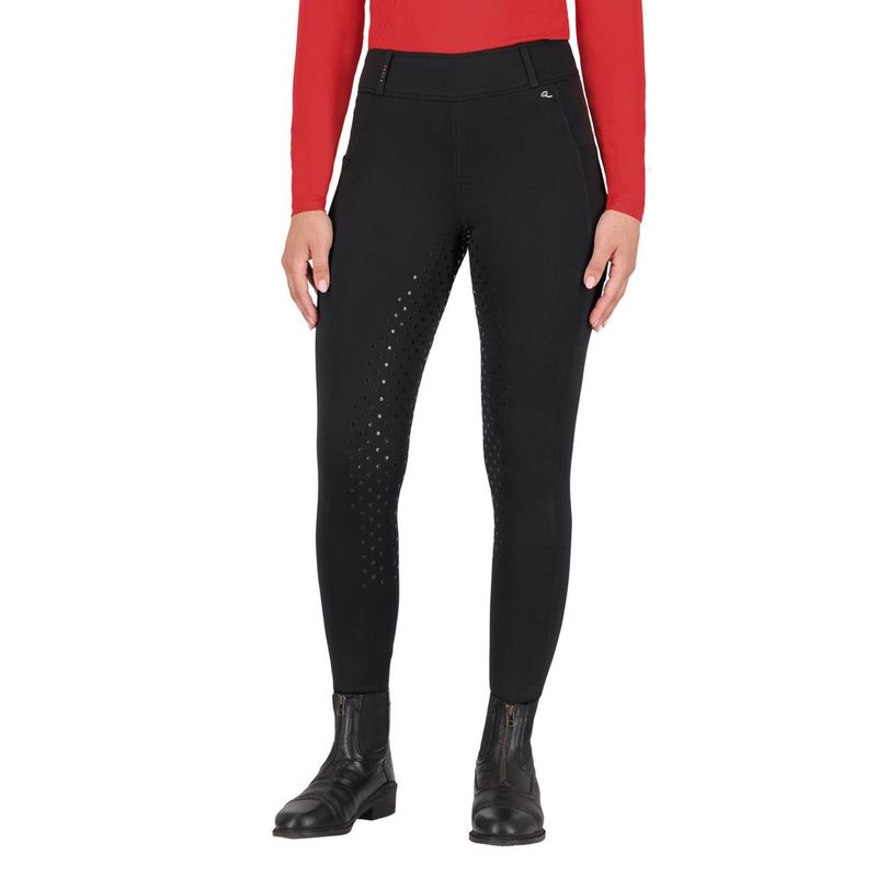 Legging Oakleigh noir Full grip - QHP Legging Oakleigh noir Full grip - QHP