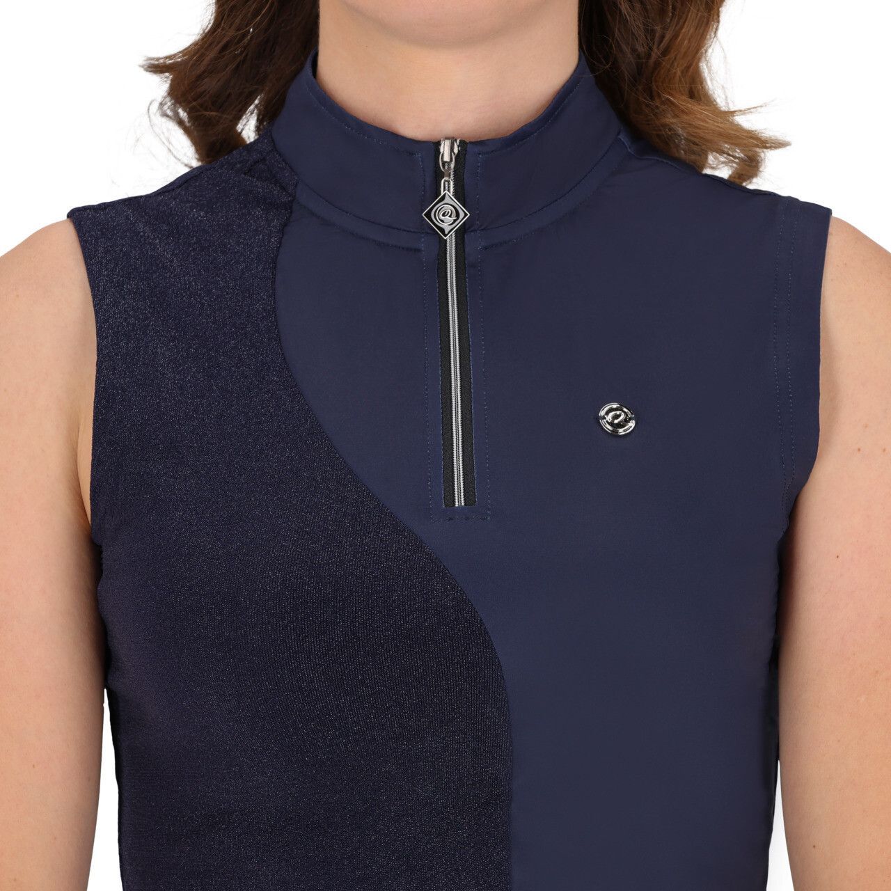 Polo de sport sans manche Aubree marine - QHP Polo de sport sans manche Aubree marine - QHP