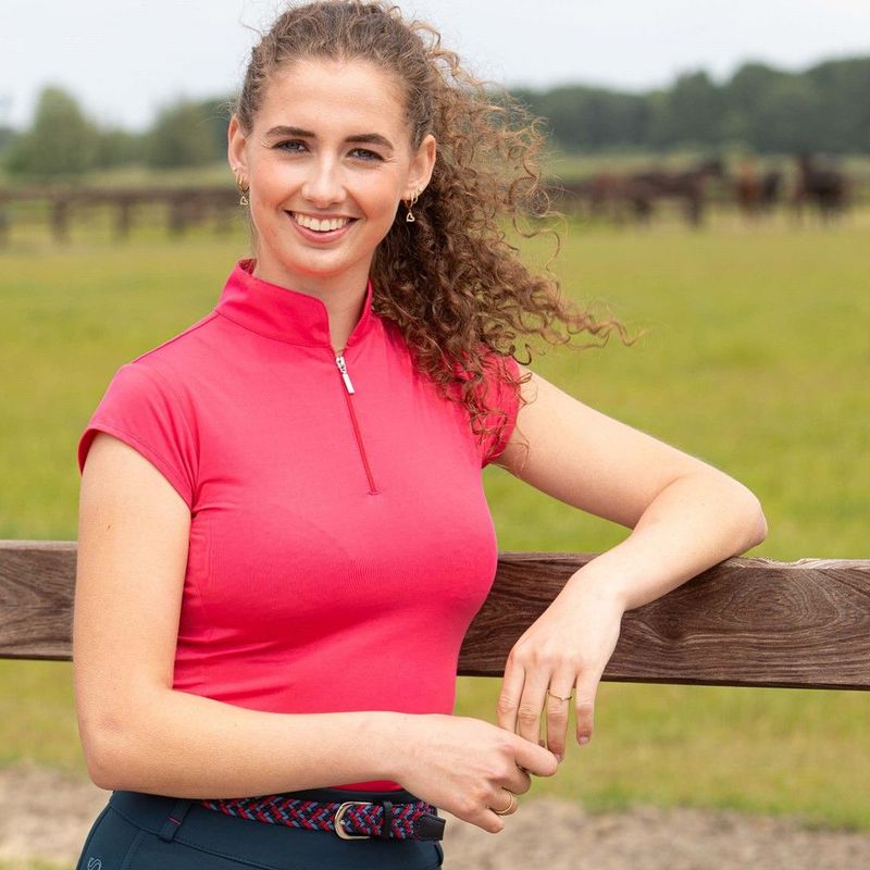 Tee shirt Capsleeve Sporty Barberry - Harry's Horse Tee shirt Capsleeve Sporty Barberry - Harry's Horse