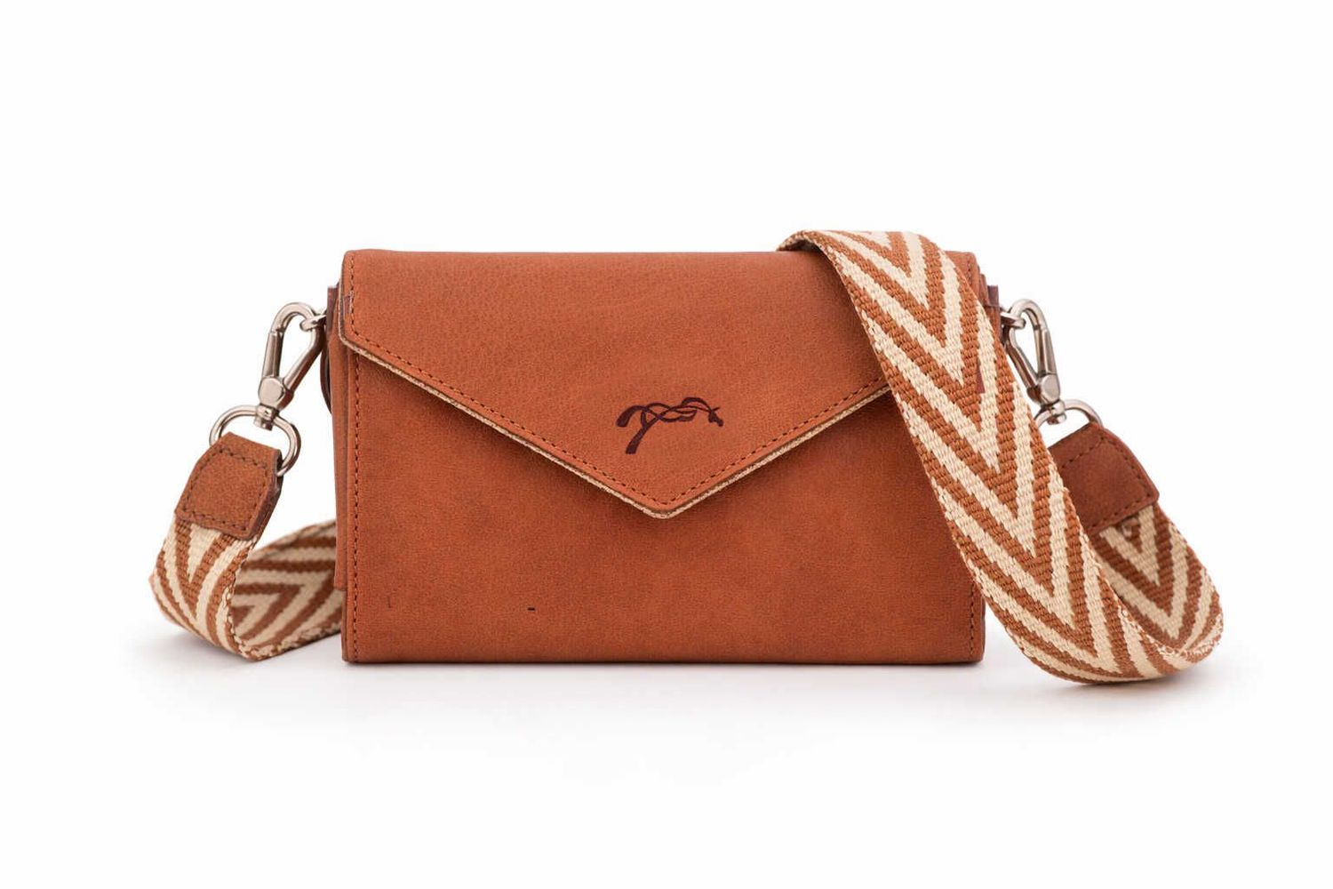 New phone Pocket cognac - Pélélope LEPREVOST