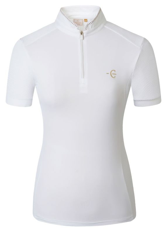 Polo de concours manches courtes blanc - COVALLIERO Polo de concours manches courtes blanc - COVALLIERO