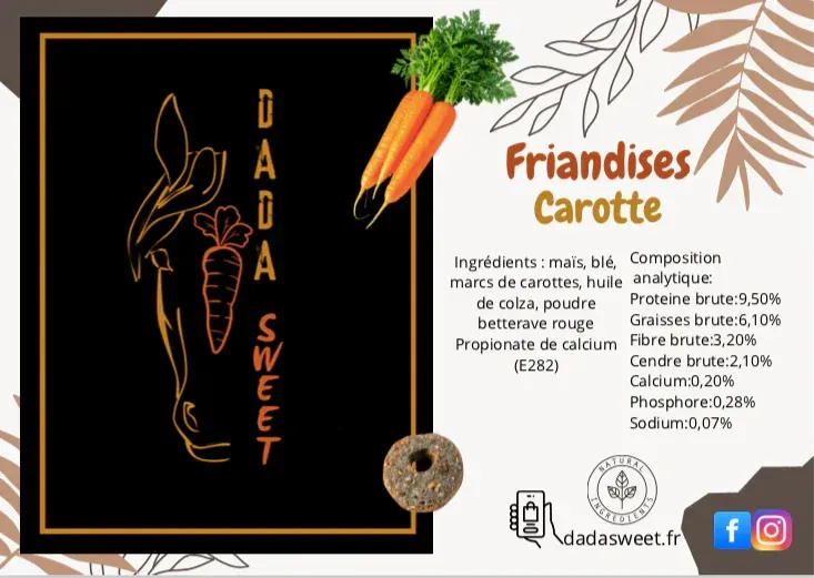 Friandise plaisir carrottes 1 l - Dada Sweet