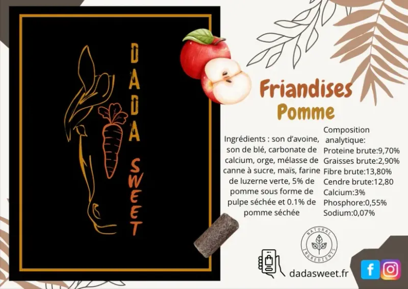 Friandise plaisir pomme  1 l  - Dada Sweet