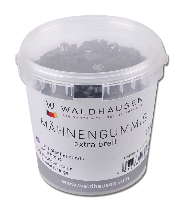 Élastiques extra larges pour crinière, seau de 150g - Waldhausen