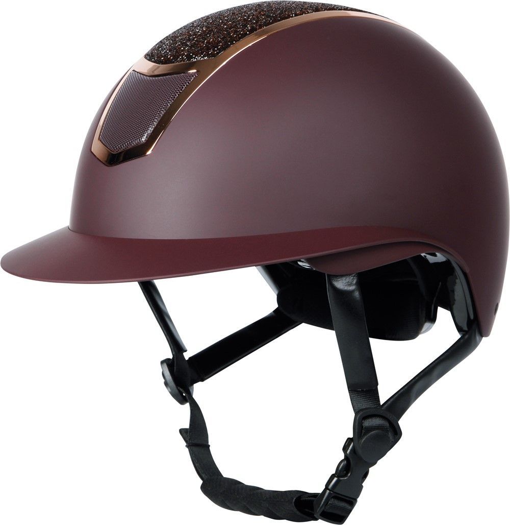 Casque Mont Blanc Sparkle bordeaux/rose Gold - Harry's Horse