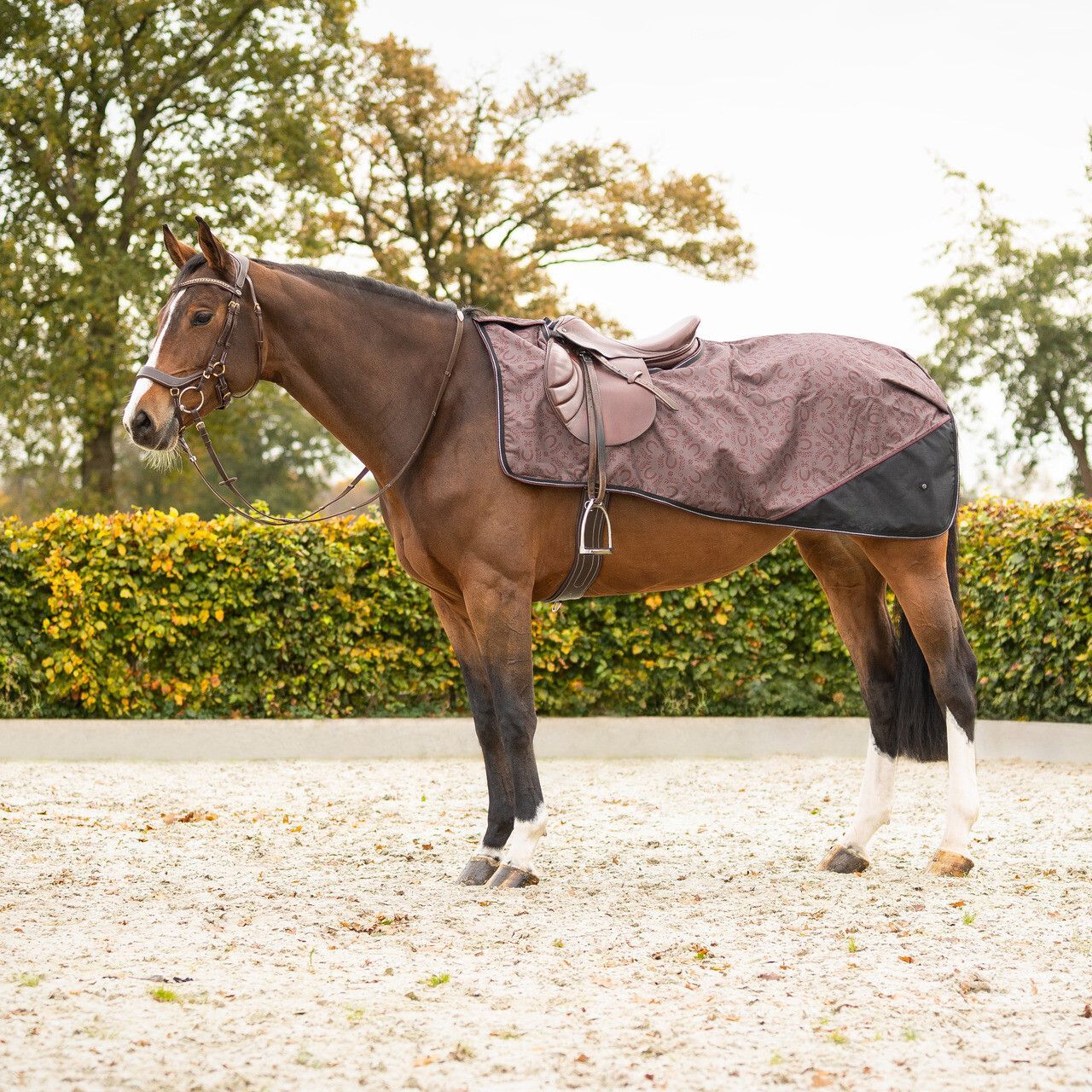 Couvre reins polaire 1200D turnout collection Whispering Woolds - QHP Couvre reins polaire 1200D turnout collection Whispering Woolds - QHP