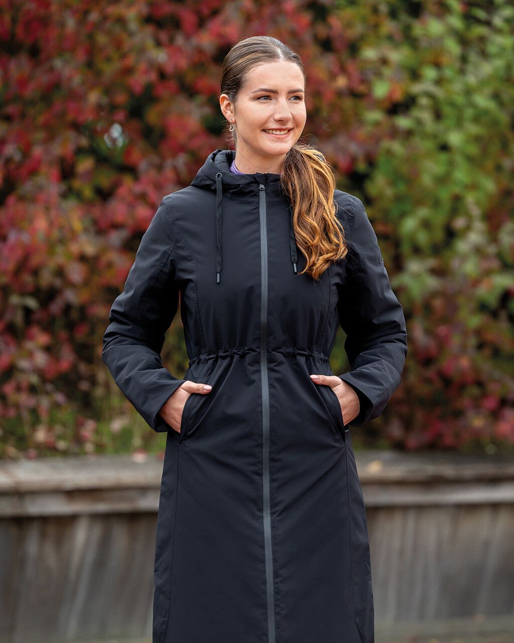 Veste d'hiver Livora Waterproof noir - QHP Veste d'hiver Livora Waterproof noir - QHP
