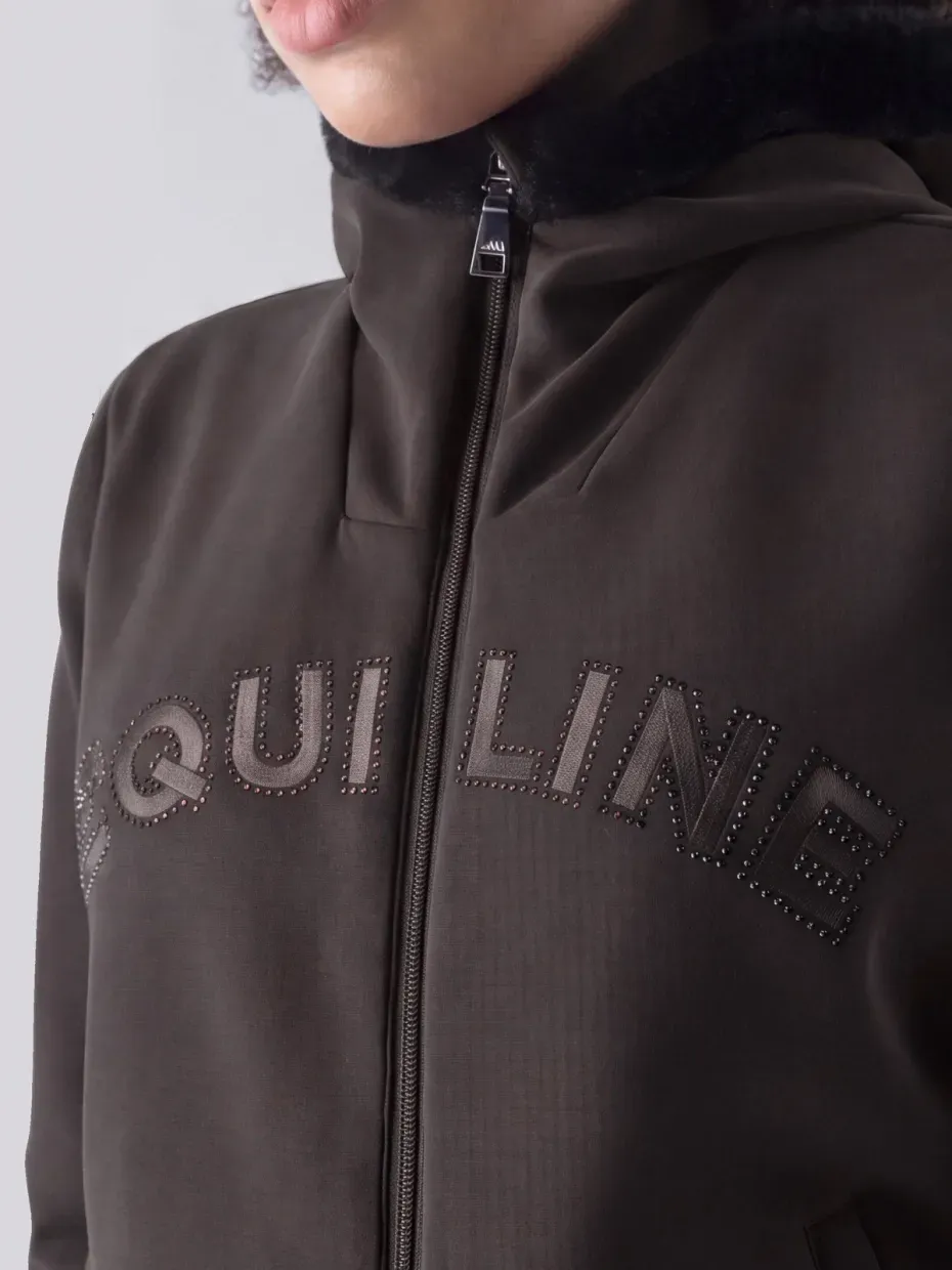 Sweat Ecofur zippé coffee - EQUILINE Sweat Ecofur zippé coffee - EQUILINE