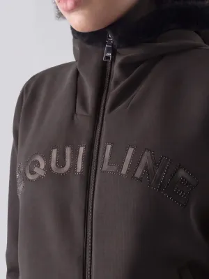 Sweat Ecofur zippé coffee - EQUILINE Sweat Ecofur zippé coffee - EQUILINE